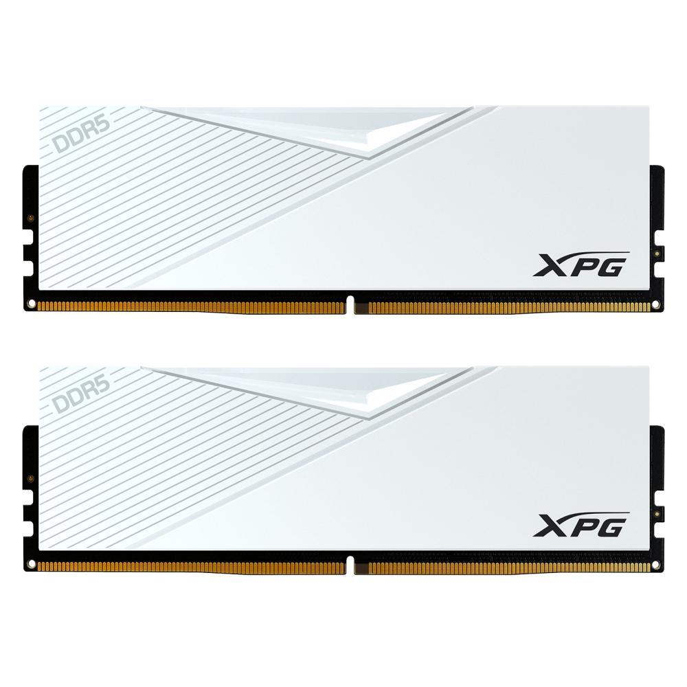 ADATA 32GB Dual DDR5 6000MHz (2x16GB) Lancer Blade RGB vinnsluminni, hvítt