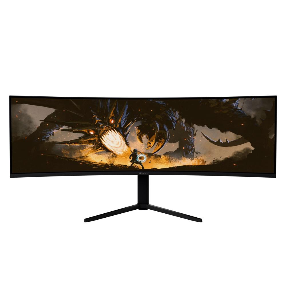 [AZ-NO-49TUW165-BK] Arozzi Nova 49" UW-QHD VA 165Hz 32:9 Sveigður leikjaskjár, svartur