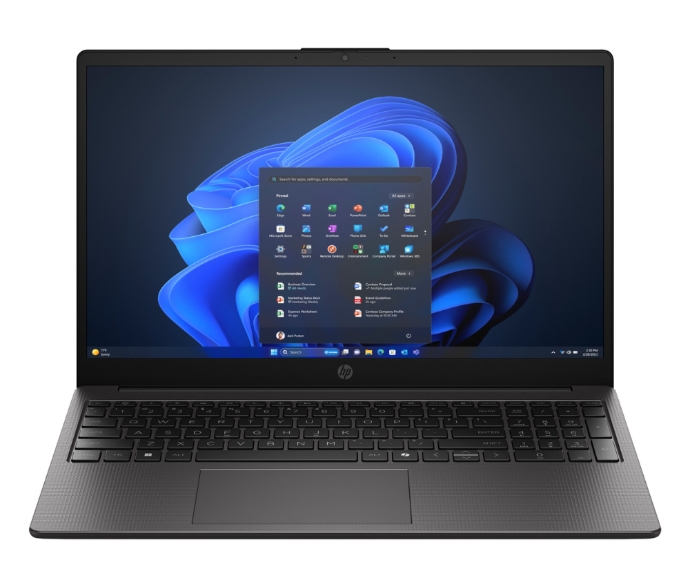 HP 255 G10 fartölva 15,6" FHD AMD R5-7535U 16/256GB W11, Grá