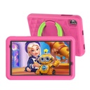 Pritom Kid Tab B8K 8" HD+ 8-kjarna 4/64GB Android 14 spjaldtölva með bumper, Bleik