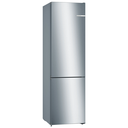 Bosch Serie 4 kæli- og frystiskápur, 186cm, 237+89L, 0°C skúffa, stál, 5 ára ábyrgð