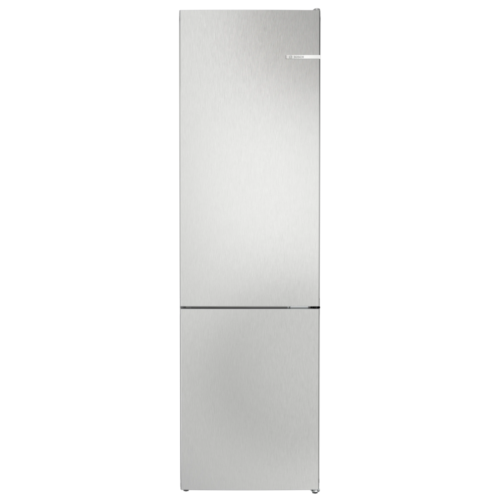 [BCKGN 392LDF] Bosch Serie 4 kæli- og frystiskápur, 203cm, 260+103L, 0°C skúffa, stál, 5 ára ábyrgð
