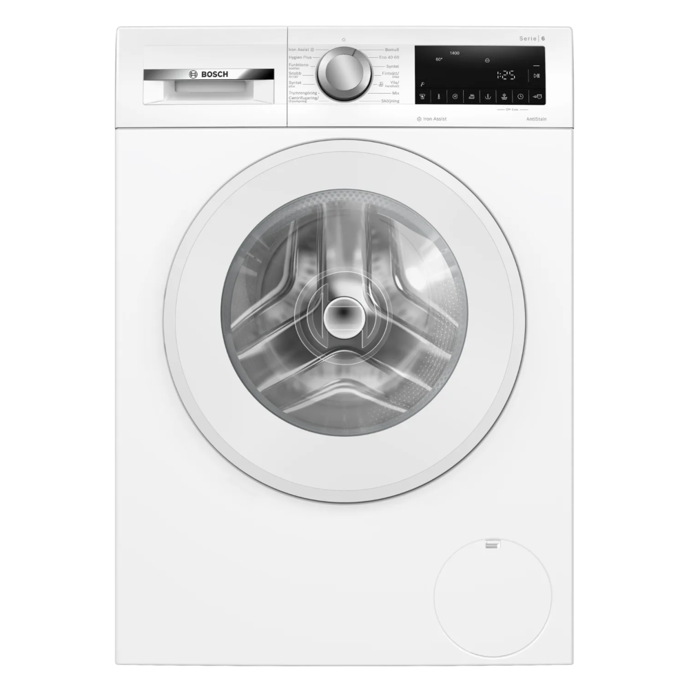 [BCWGG 244ZMSN] Bosch Serie 6 þvottavél, 9kg, Iron Assist, hvít, 5 ára ábyrgð