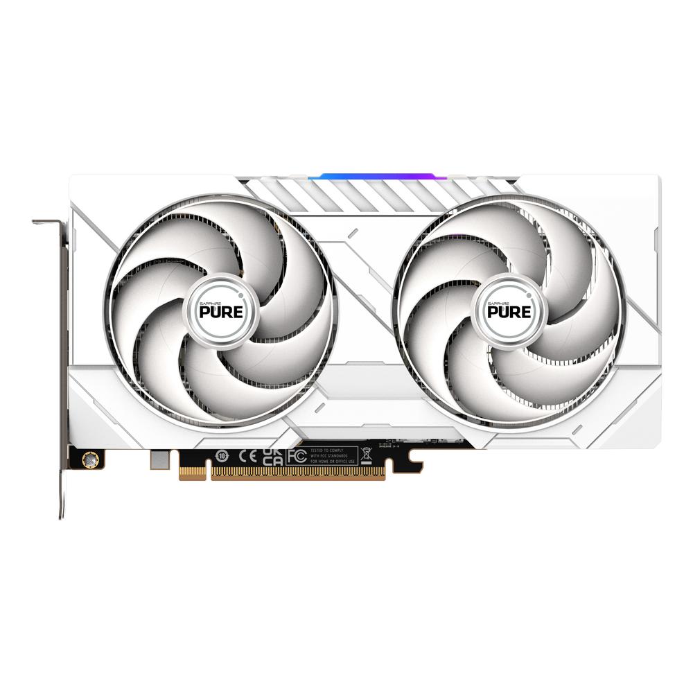 [11350-02-20G] Sapphire Pure Radeon RX 9060 XT 16GB OC skjákort, hvítt