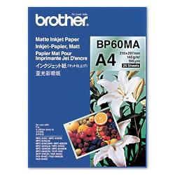 Brother BP60MA, A4 Mattur ljósmyndapappír, 145g, 25 arkir