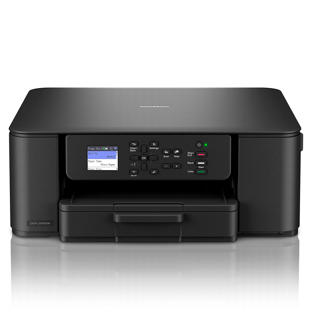 Brother DCP-J1310DW A4 Wifi fjölnotatæki með LED skjá, 4ra hylkja, Svartur