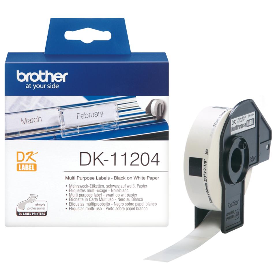 [BRODK11204] Brother DK-11204 límmiðarúlla, 17x54, 400 stk