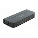 Delock KVM 4K 60Hz HDMI sviss með IR fjarstýringu