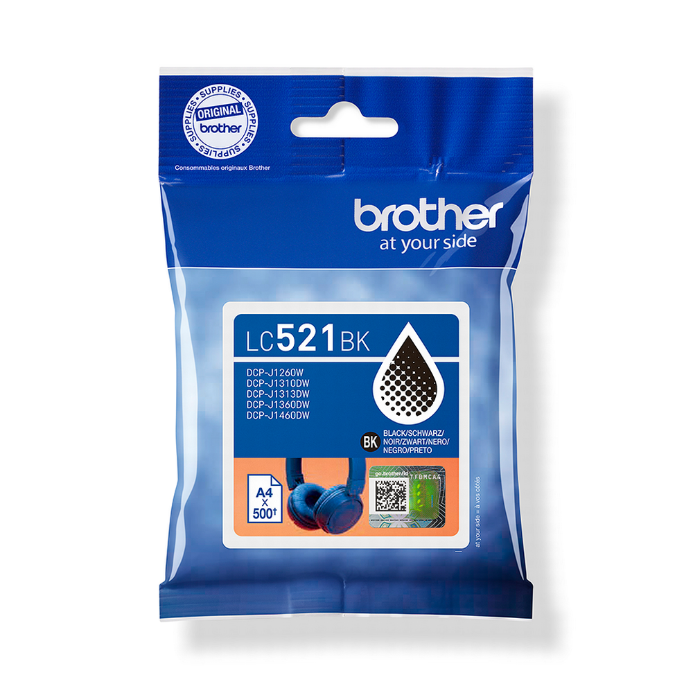 Brother LC521BK svart blekhylki