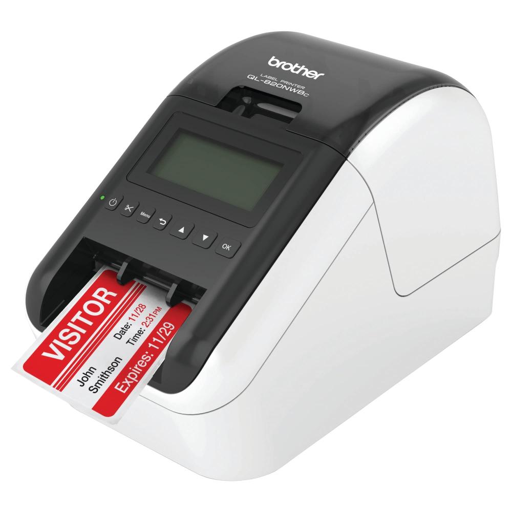 [BROQL820NWBC] Brother QL-820NWBc Wi-Fi/Bluetooth thermal límmiðaprentari með netkorti