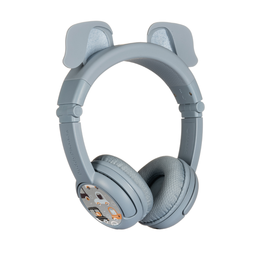 [BTBP-PLAYEARS-DOG] BuddyPhones PlayEars+ DOG þráðlaus BT krakkaheyrnartól, Grá