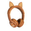 BuddyPhones PlayEars+ FOX þráðlaus BT krakkaheyrnartól, Brún