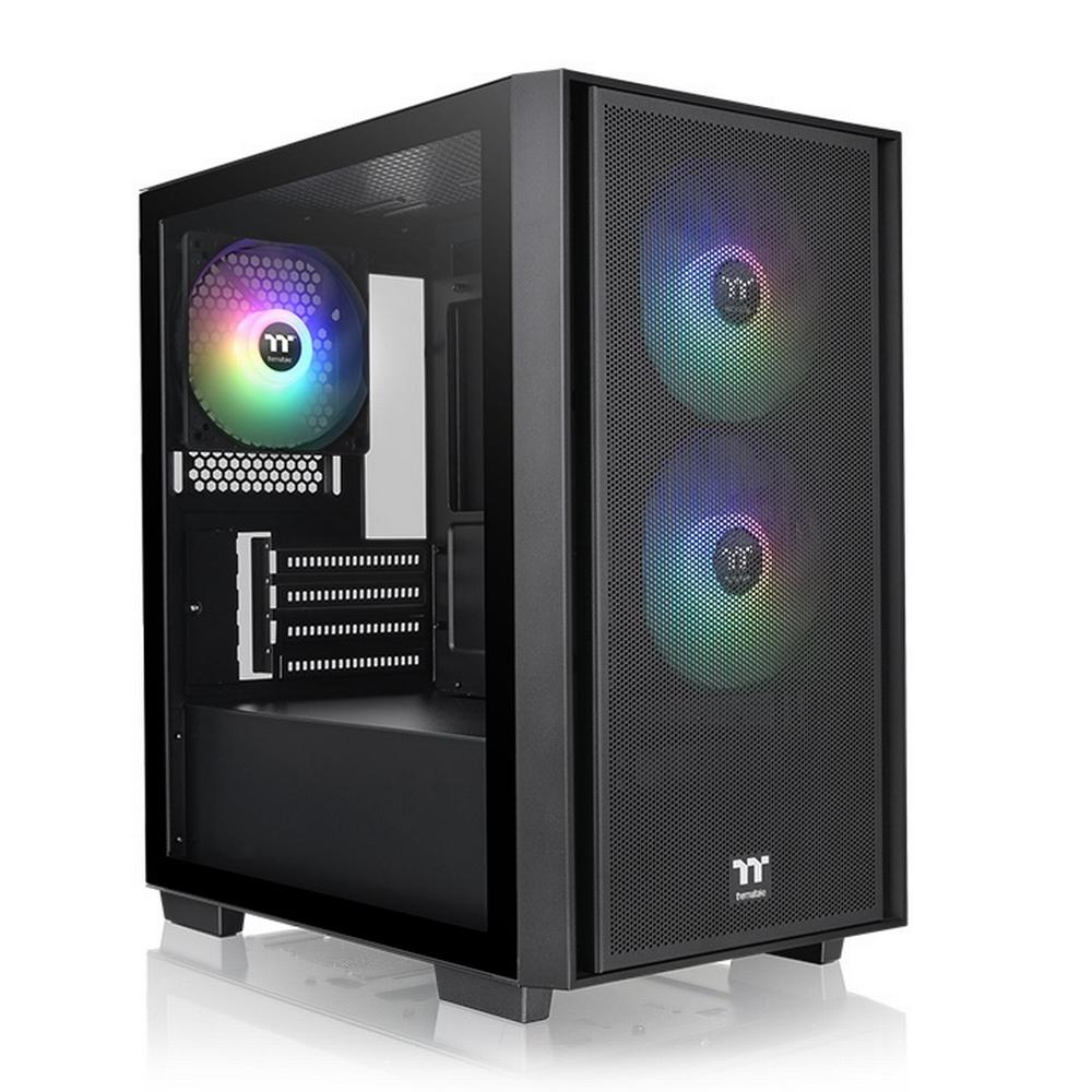 [CA-1Y8-00S1WN-02] Thermaltake Versa H16 TG mATX ARGB turnkassi, svartur