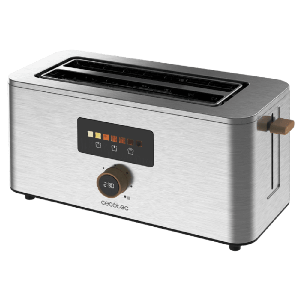 [CECOTEC-4844] Cecotec Touch&Toast Extra Double 1000W brauðrist, 4 sneiðar, snertiskjár