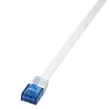 Netsnúra Cat 6 RJ-45 hvít (Flöt) 3.0 m