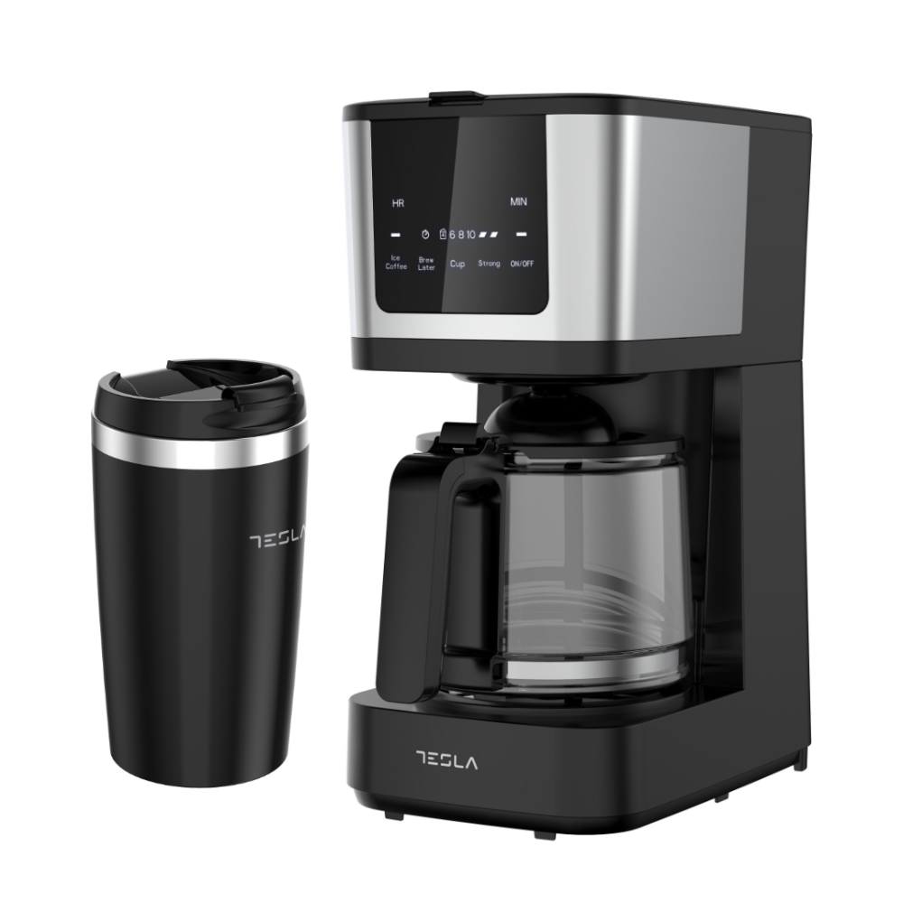 [CMF200BX] Tesla CMF200BX kaffivél með nælon síu, Ice Coffee, ferðamál , 1.25L, 900W.