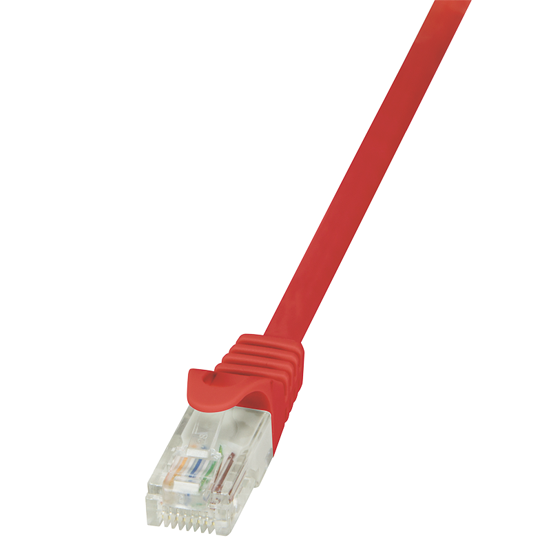 Netsnúra Cat5e RJ-45 rauð 0.25 m
