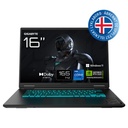 Gigabyte Gaming leikjafartölva 16" FHD+165 i7-13620H 16GB 1TB RTX5060 W11, ísl. lykl., Black Steel