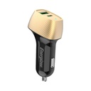 38W Energizer 1x USB-C, 1x USB-A PD QC hleðslutæki í bíl, gyllt/svart