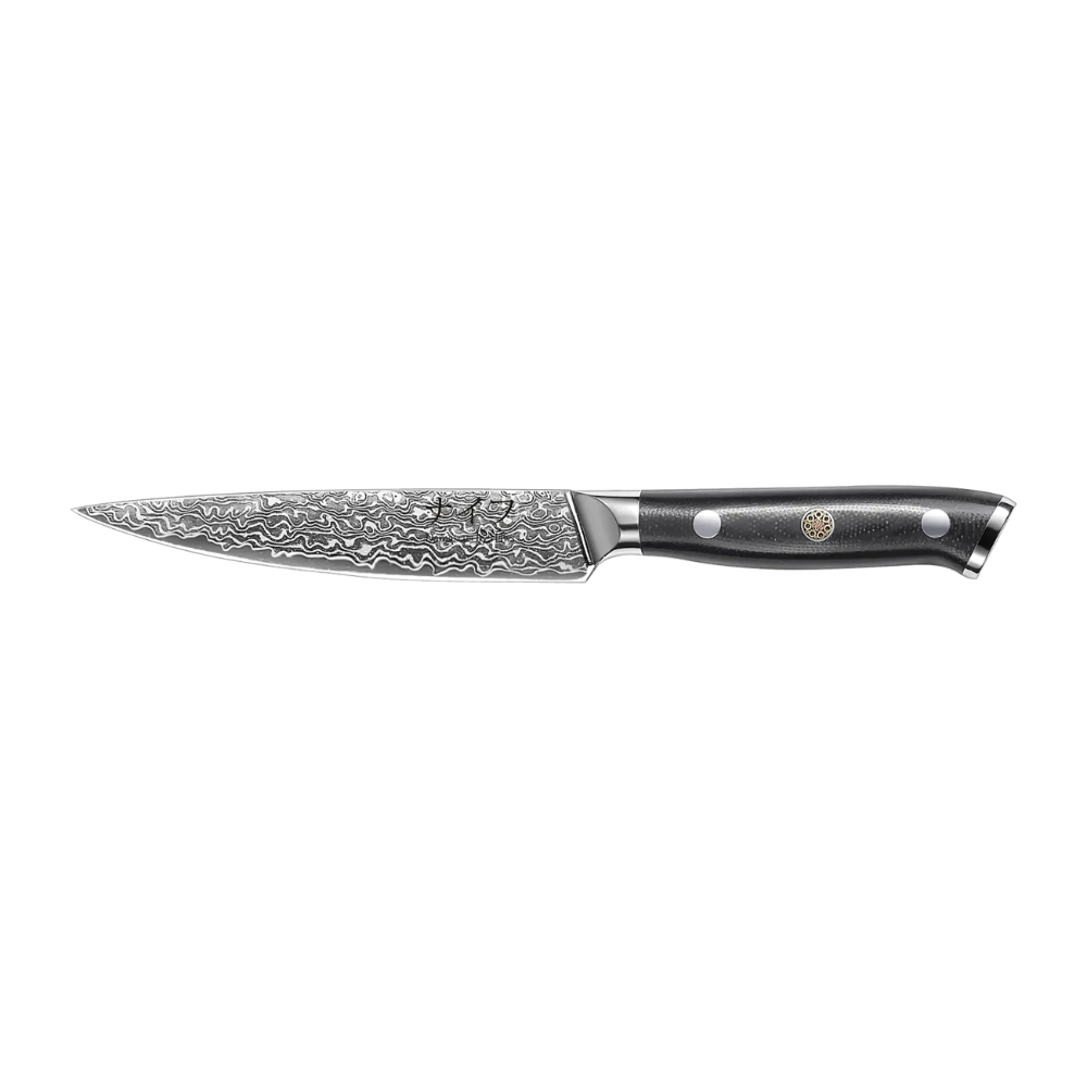 [DHB013] Damascus by Haws Damascus stál alhliða hnífur, 13,3cm