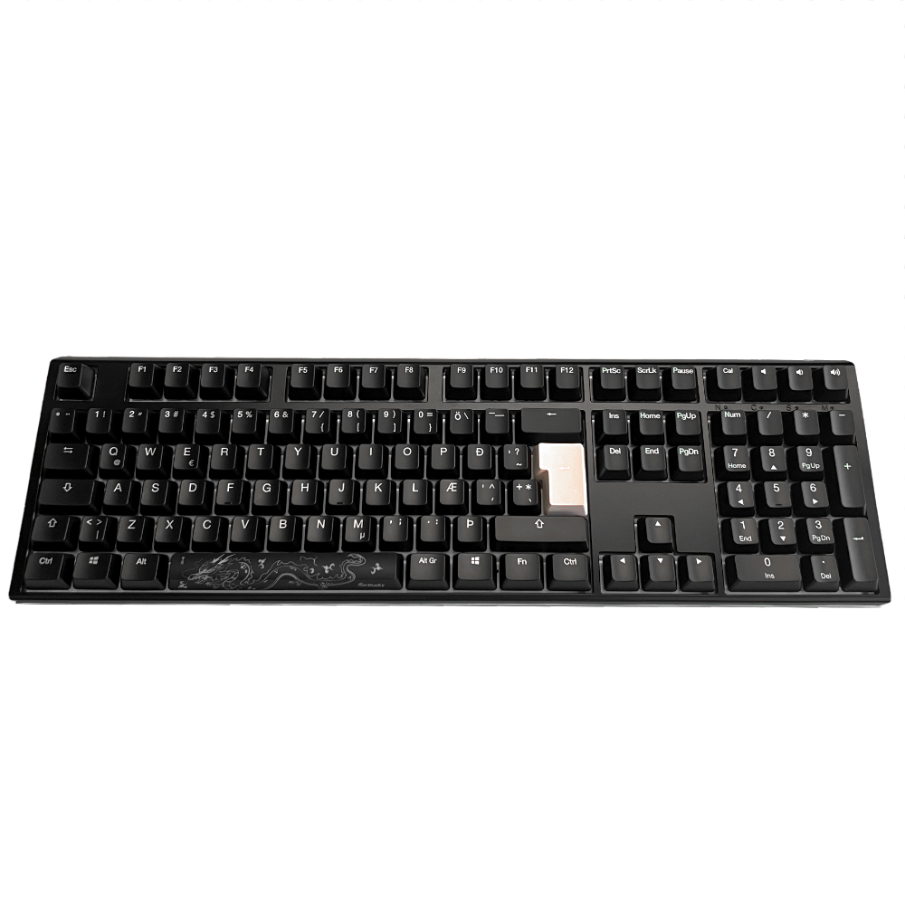 [DKON2108ST-BISALCL] Ducky One 3 RGB lyklaborð, Cherry MX Brown, íslenskt, svart