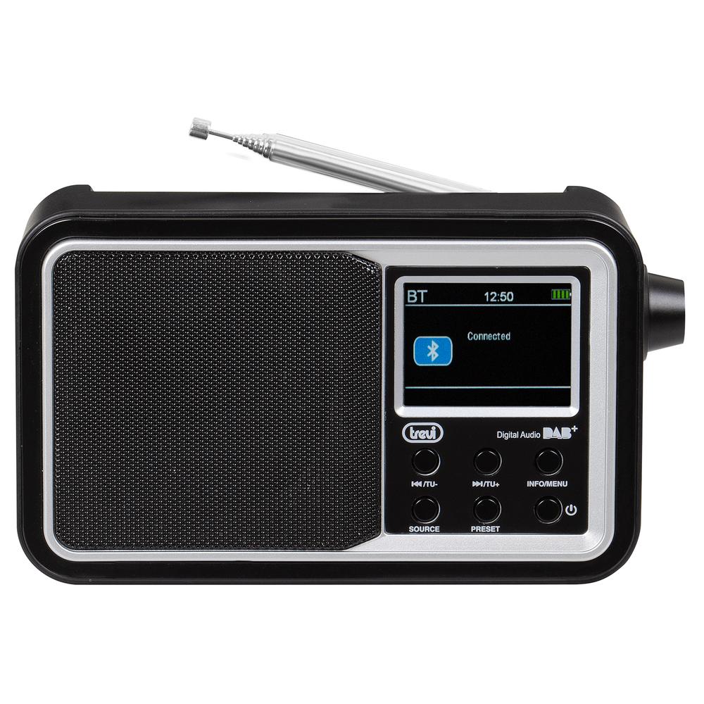 [0DA7F9600] Trevi 7F96R Þráðlaust stafrænt Bluetooth útvarp með 2" LED skjá