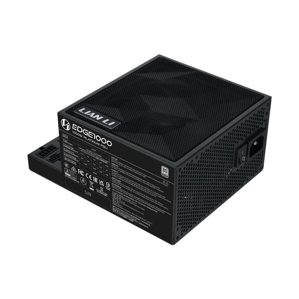 [EG1000X] Lian-Li Edge 1000W 80+ Platinum ATX 3.1 aflgjafi, svartur