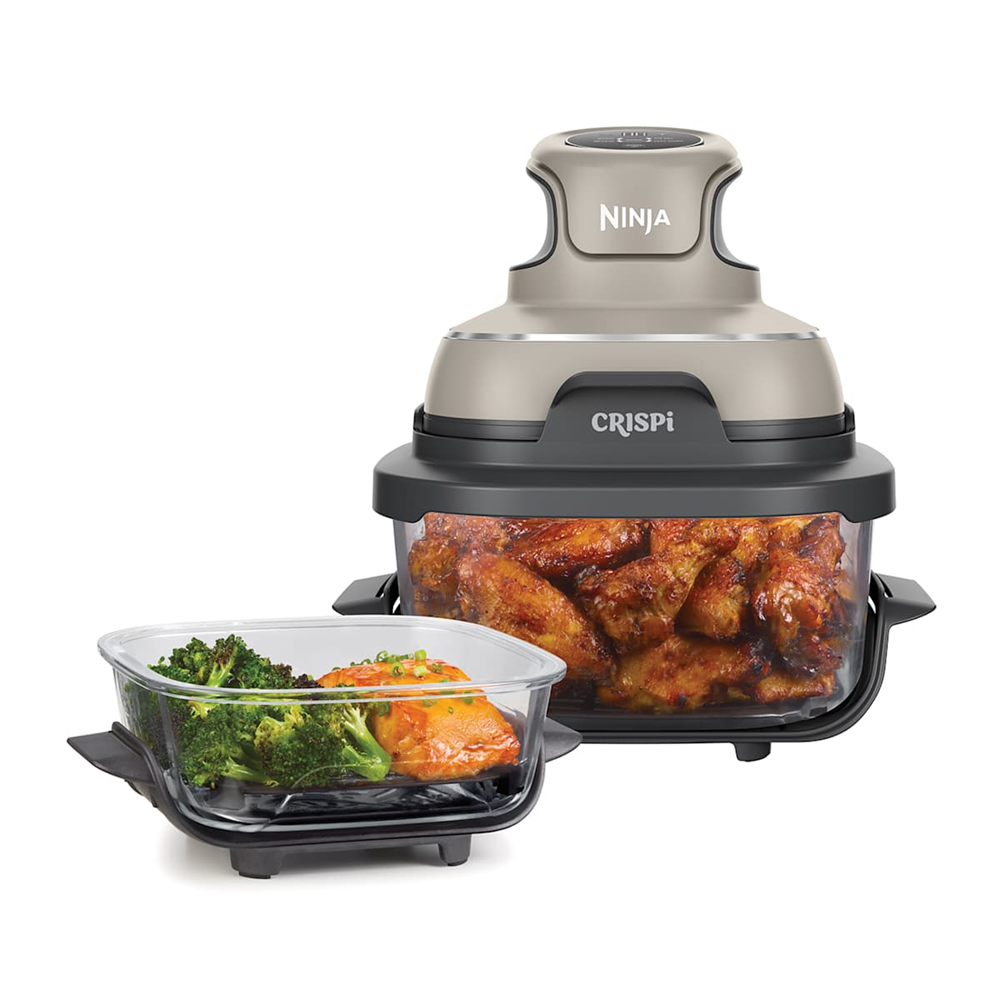 [FN101EUST] Ninja Crispi FN101EUST ferða Air Fryer, 1.4L/3.8L, 1700W, Ljósgrár