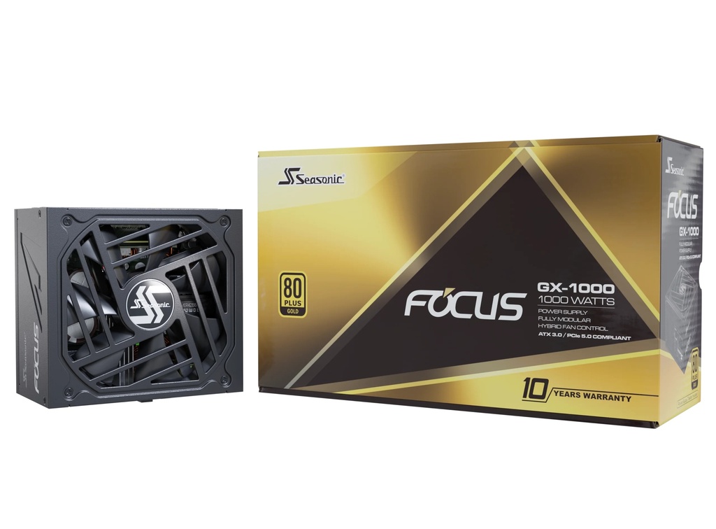 [FOCUS-GX-1000-V4] Seasonic Focus Gold GX V4 1000W ATX 3.1 aflgjafi, 10 ára ábyrgð