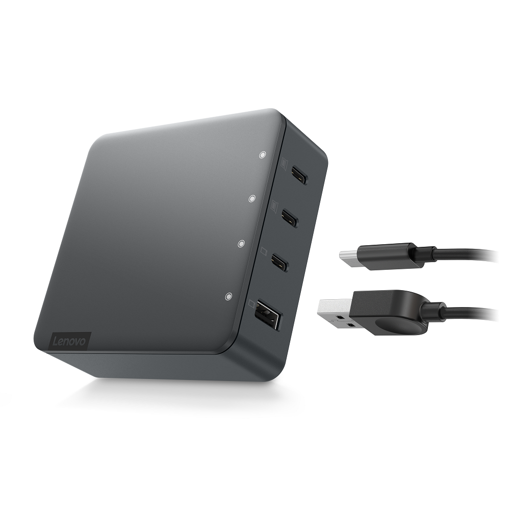 [G0A6130WEU] 130W Lenovo GO 3x USB-C, 1x USB-A hleðslutæki