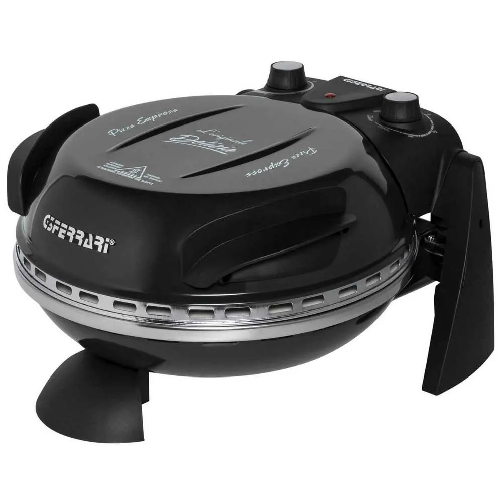 [G1000610] G3 Ferrari Delizia Evo pizzuofn, 400°C, pizzasteinn, spaðar fylgja, svartur