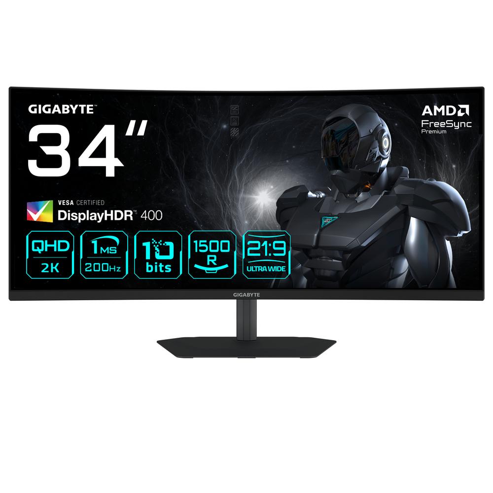 [G34WQC2] Gigabyte G34WQC2 34" UW-QHD VA 200hz 21:9 Curved leikjaskjár
