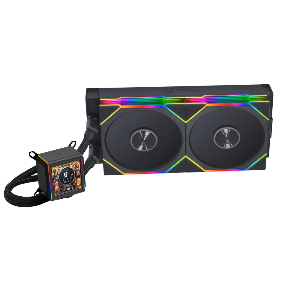 Lian Li Galahad II LCD 280mm TL Wireless RGB AIO vatnskæling, svört