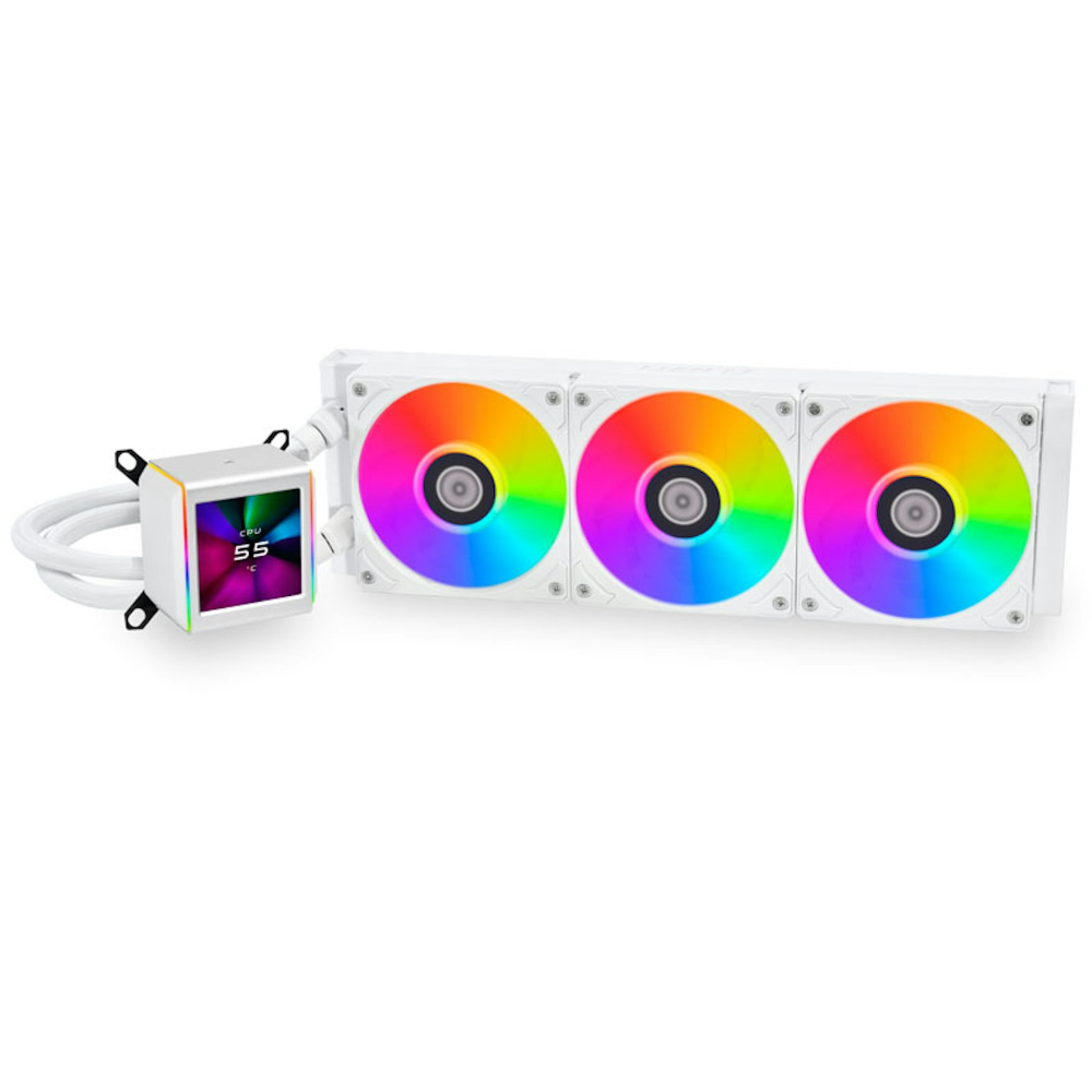 [GA2ALCD36W] Lian-Li Galahad II LCD 360mm vatnskæling, hvít