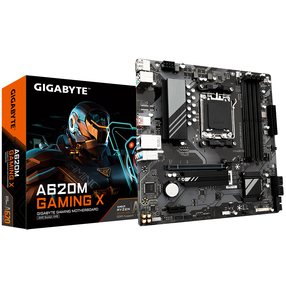 [GAA62MGX-00-G] Gigabyte A620M Gaming X DDR5 móðurborð