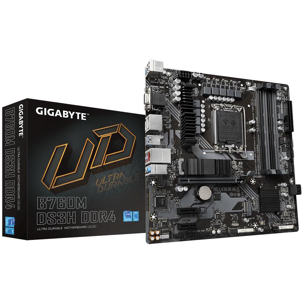[GAB76MDS3HD4-00-G] Gigabyte B760M DS3H DDR4 móðurborð