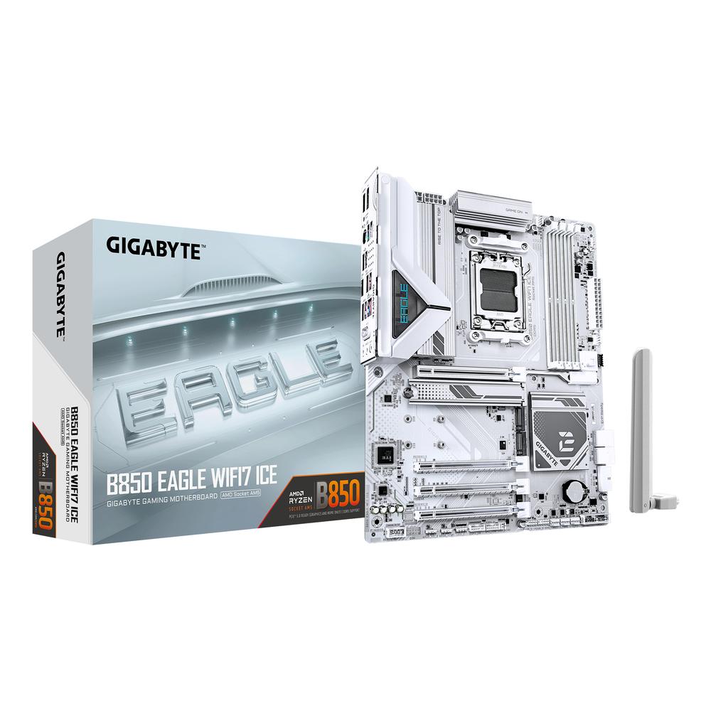 [GAB85EWI-00-G] Gigabyte B850 Eagle BE Ice DDR5 móðurborð, hvítt