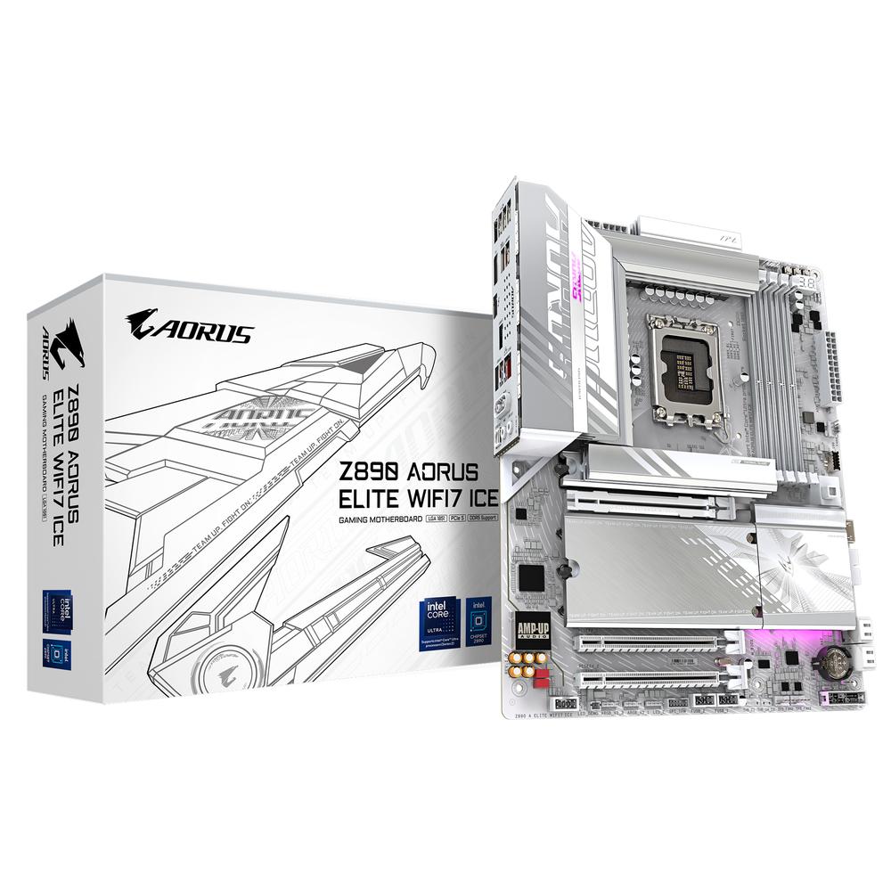 Gigabyte Z890 Aorus Elite BE ICE DDR5 móðurborð, Hvítt