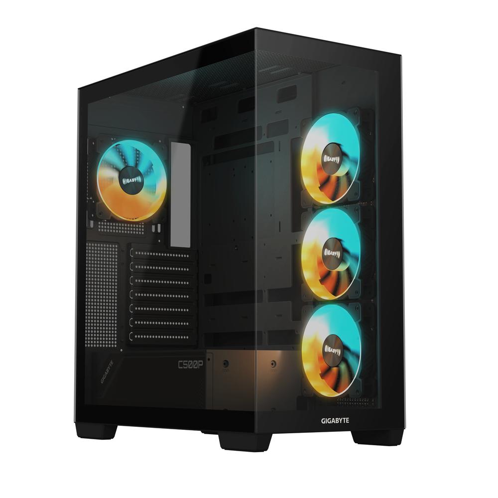 [GB-C500P ST] Gigabyte C500 Panoramic Stealth ATX turnkassi með glugga, svartur