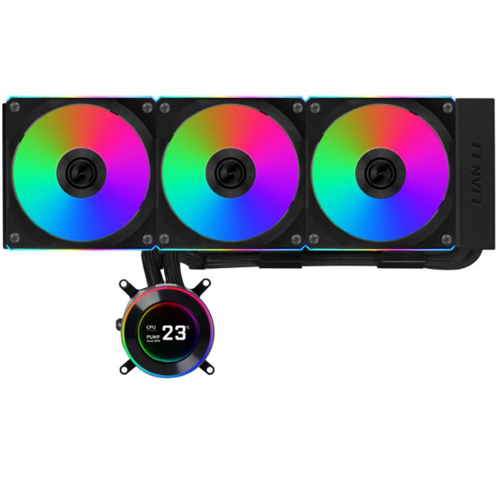 Lian-Li HydroShift II LCD 360mm TL RGB AIO vatnskæling, svört