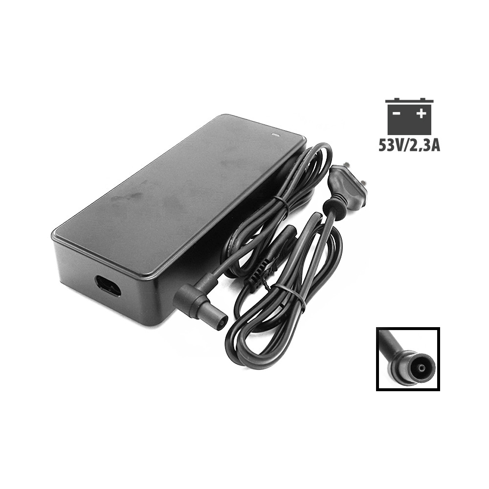 [GJS150-530222] Hleðslutæki fyrir Stærri Xiaomi Rafmagnshlaupahjól 53V 2,3A