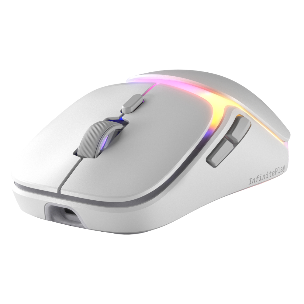 Glorious Model O 3 InfinitePlay þráðlaus Multi-Device, 8K Polling 30K Optical RGB leikjamús, hvít