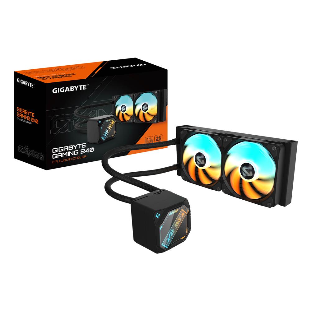 Gigabyte Gaming 240mm RGB AIO vatnskæling, svört