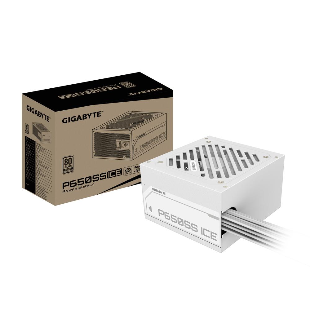 [GP-P650SS ICE] Gigabyte GP-P650SS Silver ICE 650W ATX 3.0 aflgjafi, 3 ára ábyrgð - Hvítur