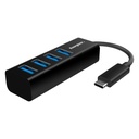 Energizer USB-C í 4x USB-A HUB, svartur