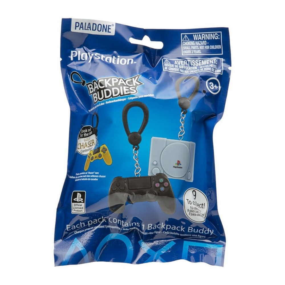 [1222746] PlayStation Retro Backpack Buddies lyklakippa