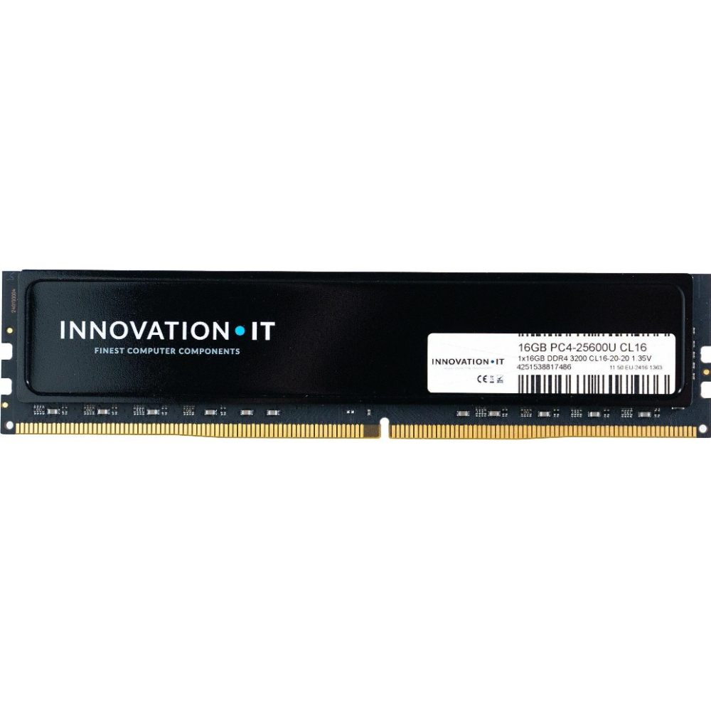 Innovation-IT 16GB DDR4 3200MHz (1x16GB) vinnsluminni, svart