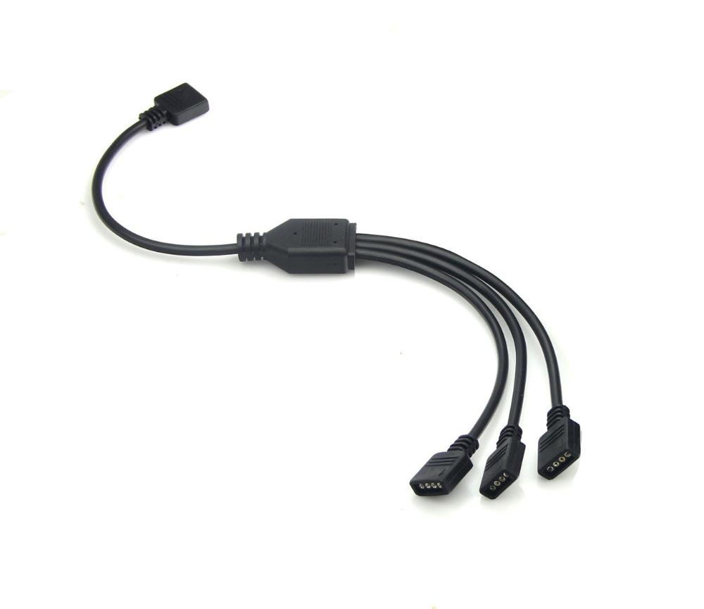 [K-ARGB-4P-3] RGB Sync 3 tengja splitter kapall 12v 4Pin RGB