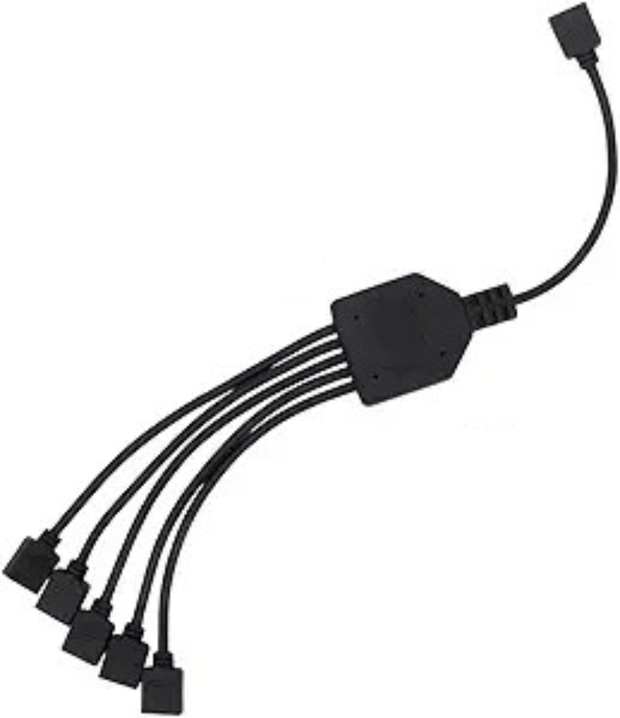 RGB Sync 5 tengja splitter kapall 12v 4Pin RGB