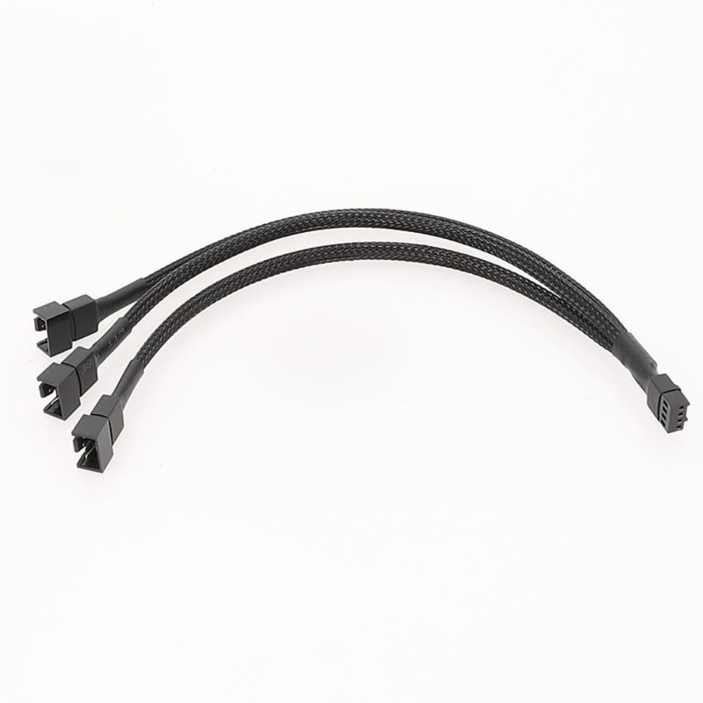 Splitter fyrir kassaviftur female 4pin í 3x 4pin male